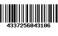 Código de Barras 4337256043106