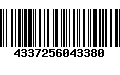 Código de Barras 4337256043380