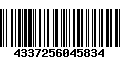 Código de Barras 4337256045834