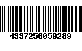 Código de Barras 4337256050289