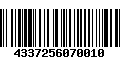 Código de Barras 4337256070010