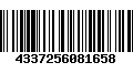 Código de Barras 4337256081658