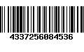 Código de Barras 4337256084536