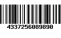 Código de Barras 4337256089890