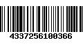 Código de Barras 4337256100366