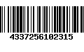 Código de Barras 4337256102315