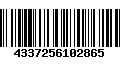 Código de Barras 4337256102865