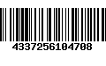 Código de Barras 4337256104708