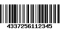 Código de Barras 4337256112345