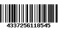 Código de Barras 4337256118545