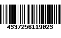 Código de Barras 4337256119023