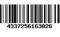 Código de Barras 4337256163026