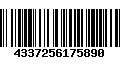 Código de Barras 4337256175890