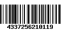 Código de Barras 4337256210119