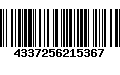 Código de Barras 4337256215367