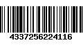 Código de Barras 4337256224116