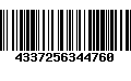 Código de Barras 4337256344760