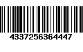 Código de Barras 4337256364447