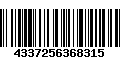 Código de Barras 4337256368315