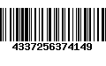 Código de Barras 4337256374149