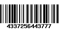 Código de Barras 4337256443777