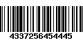 Código de Barras 4337256454445