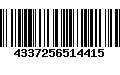 Código de Barras 4337256514415