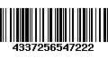 Código de Barras 4337256547222