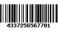 Código de Barras 4337256567701