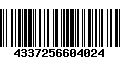 Código de Barras 4337256604024