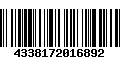 Código de Barras 4338172016892