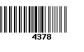 Código de Barras 4378