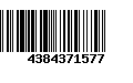 Código de Barras 4384371577