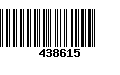 Código de Barras 438615