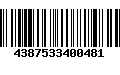 Código de Barras 4387533400481