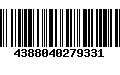 Código de Barras 4388040279331