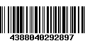 Código de Barras 4388040292897