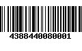 Código de Barras 4388440080001