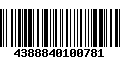 Código de Barras 4388840100781