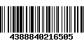 Código de Barras 4388840216505