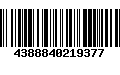 Código de Barras 4388840219377