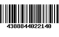 Código de Barras 4388844022140