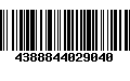 Código de Barras 4388844029040