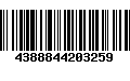 Código de Barras 4388844203259