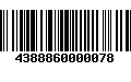 Código de Barras 4388860000078