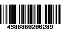 Código de Barras 4388860206289