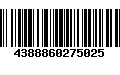 Código de Barras 4388860275025