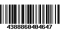 Código de Barras 4388860404647