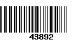 Código de Barras 43892