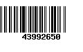 Código de Barras 43992650